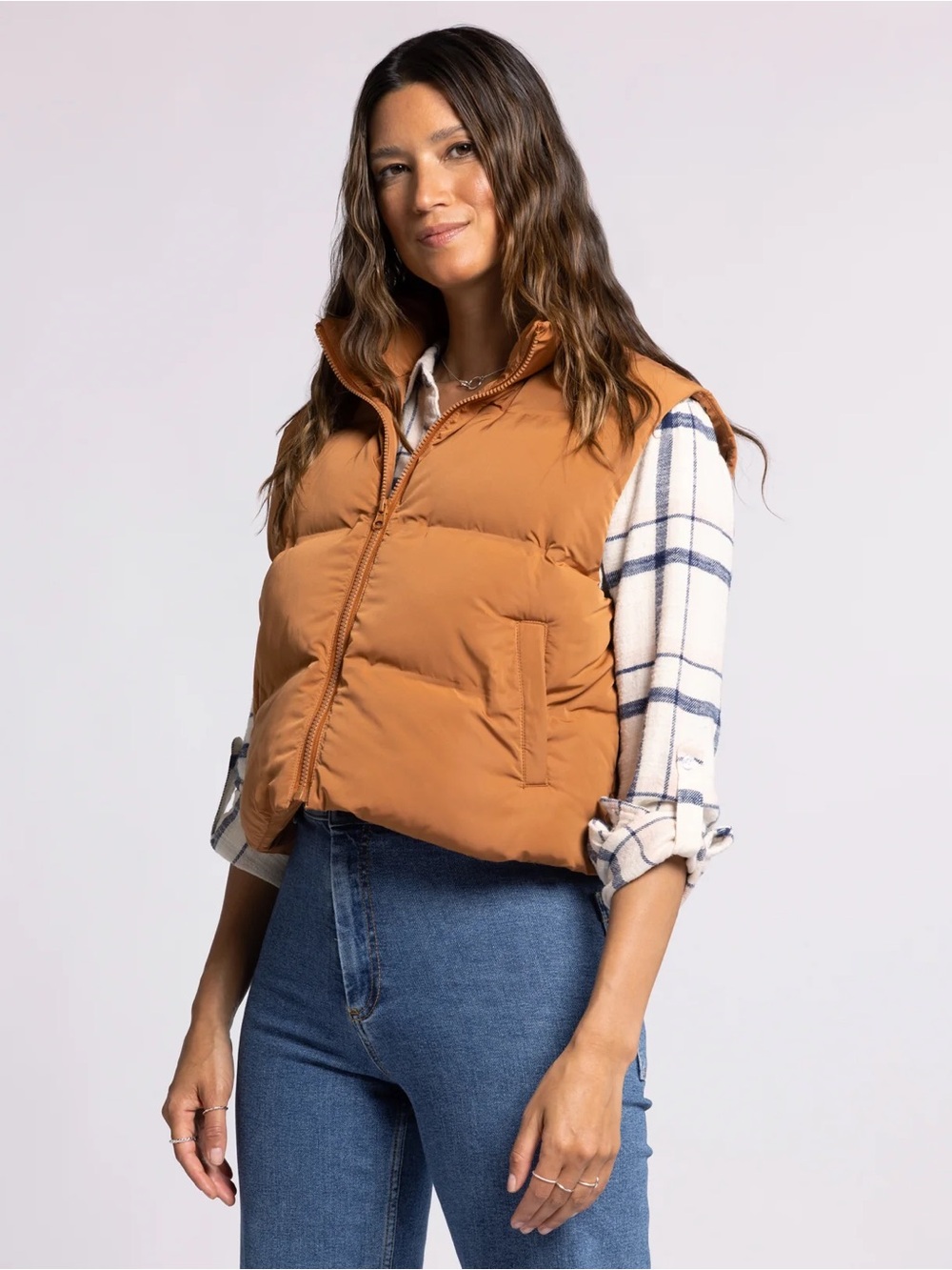 Thread & Supply Rust Puffer Vest